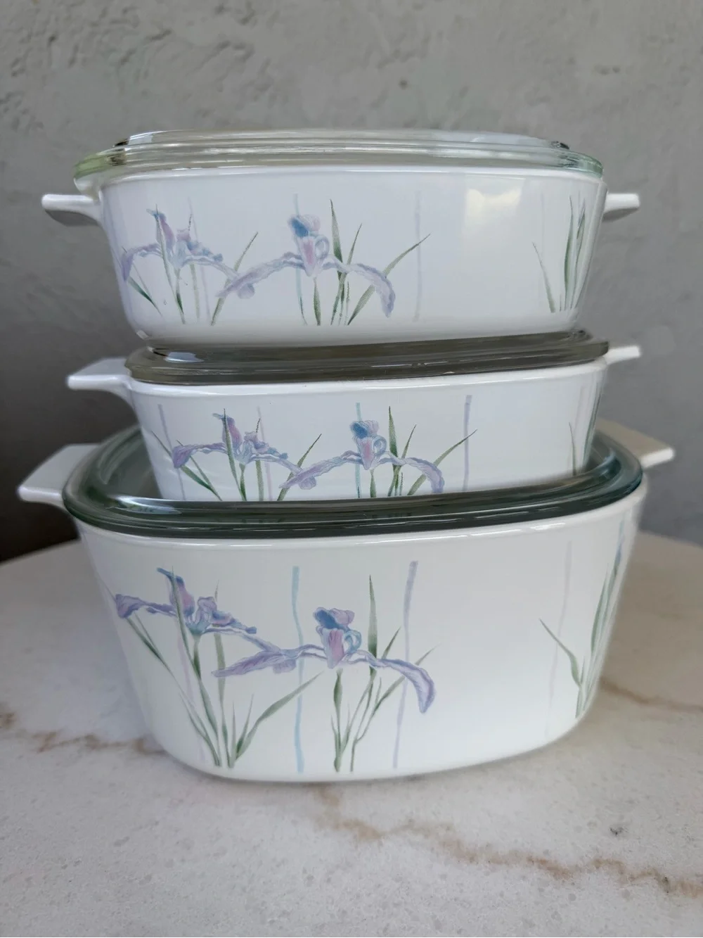 Corningware Shadow Lily 6 piece set